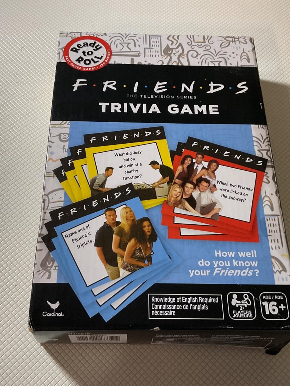 Friends TV Show Trivia Game Cardinal Ready to Roll Fast Paced New Sealed 2019